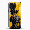 Goku Warrior Glass Mobile Case – Dragon Ball Anime Power Design - Cover Stall