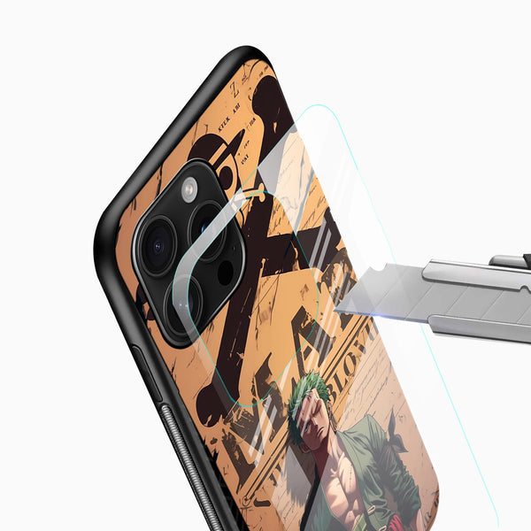 Zoro Anime Glass Phone Case - Cover Stall
