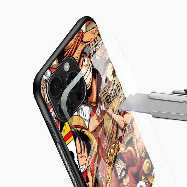 Luffy Pirates Glass Phone Case - Cover Stall