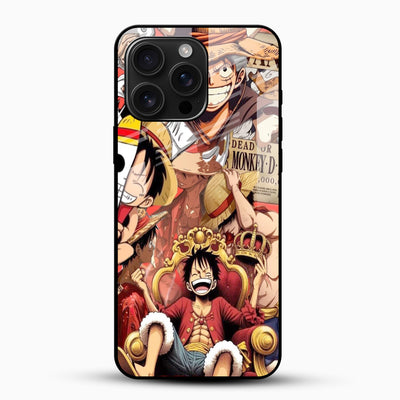 Luffy Pirates Glass Phone Case