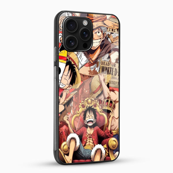 Luffy Pirates Glass Phone Case - Cover Stall