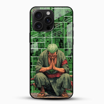 Meditation Anime Glass Mobile Case