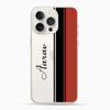 Custom Name Striped Silicon Mobile Case - Cover Stall