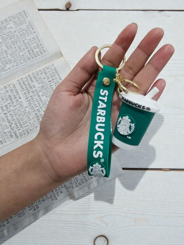 Coffee StarBucks Silicone Keychain - Cover Stall