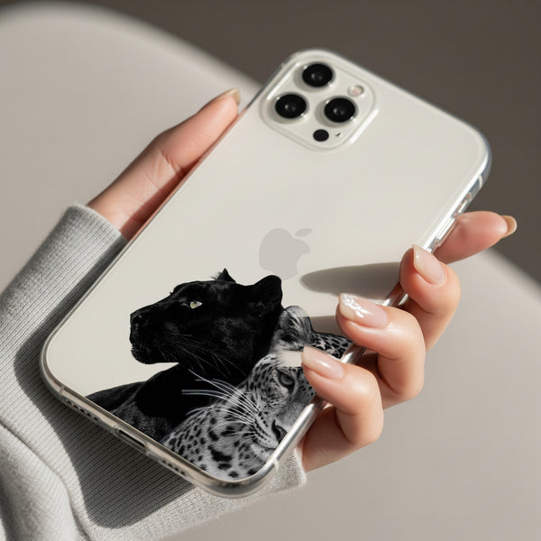 Black Panther & Leopard Silicon Mobile Case - Cover Stall