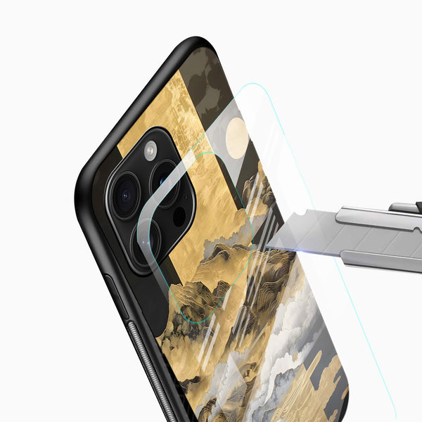 Golden Mist Mountains Glass Mobile Case - Cover Stall