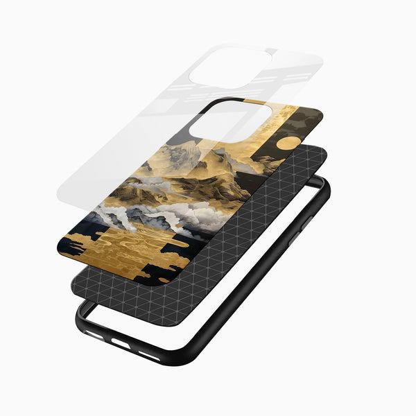 Golden Mist Mountains Glass Mobile Case - Cover Stall