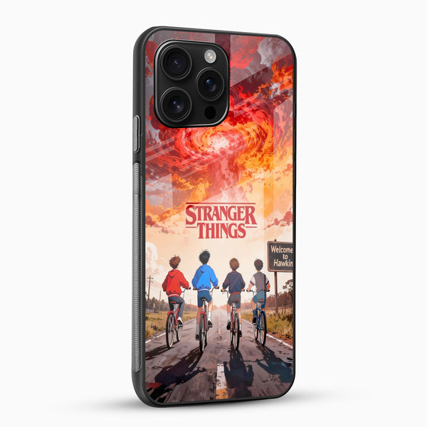 Stranger Things Hawkins Ride Glass Mobile Case - Cover Stall