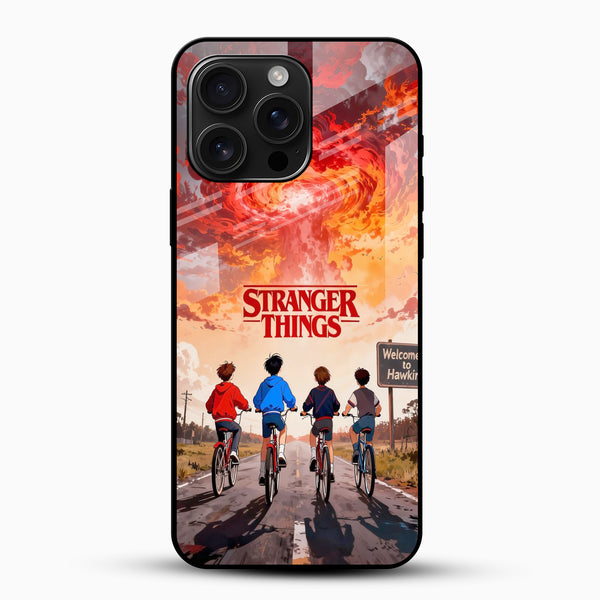 Stranger Things Hawkins Ride Glass Mobile Case - Cover Stall