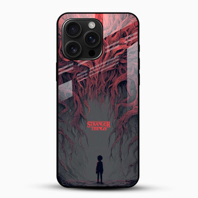 Stranger Things Glass Mobile Case – Dark Sci-Fi Aesthetic