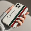 Custom Name Striped Silicon Mobile Case - Cover Stall