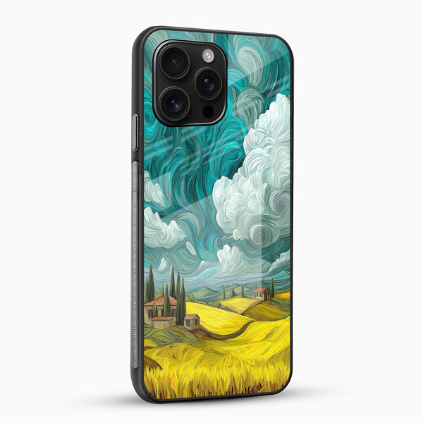 Whirling Sky Countryside Glass Mobile Case - Cover Stall
