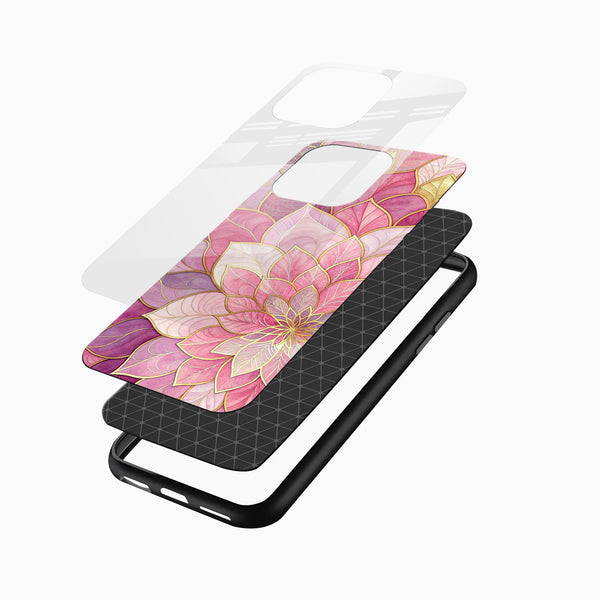 Blush Lotus Bloom Glass Mobile Case - Cover Stall