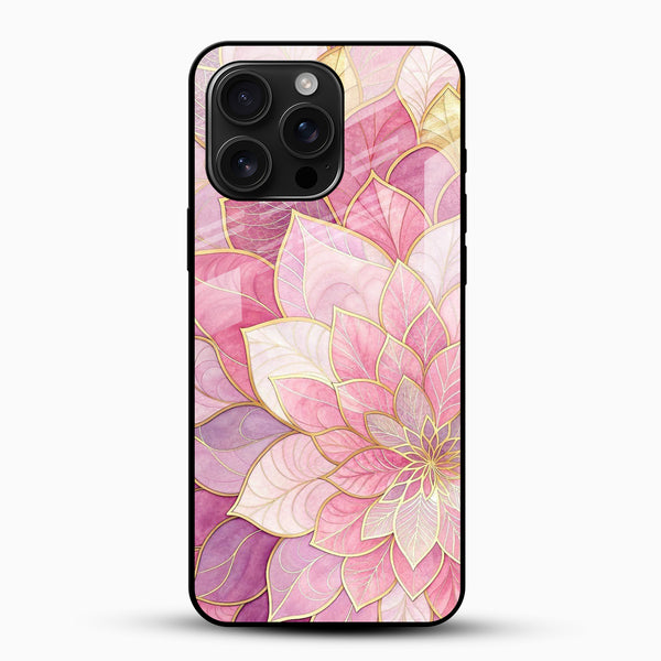 Blush Lotus Bloom Glass Mobile Case - Cover Stall