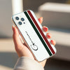 Custom Name Striped Silicon Mobile Case - Cover Stall