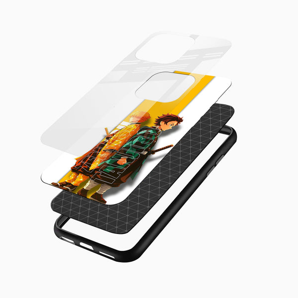 Anime Dual Swordsmen Glass Mobile Case - Cover Stall