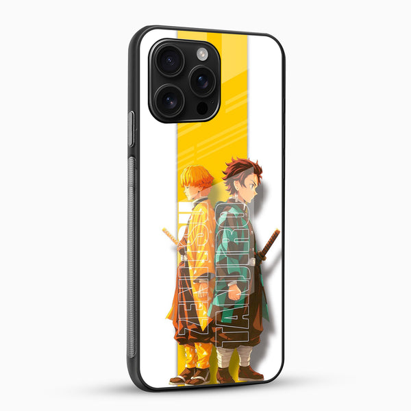 Anime Dual Swordsmen Glass Mobile Case - Cover Stall
