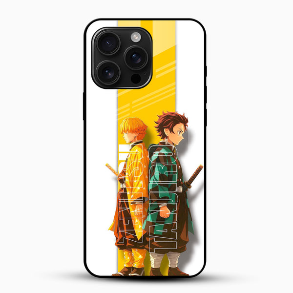Anime Dual Swordsmen Glass Mobile Case - Cover Stall