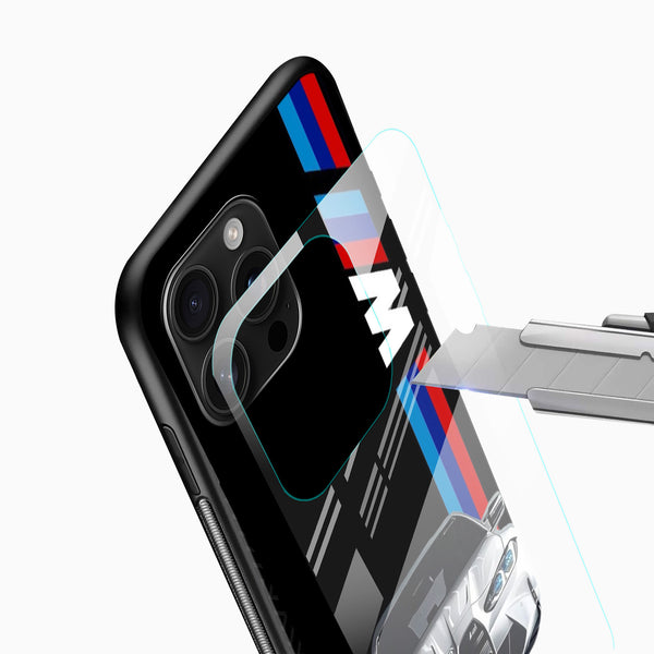 BMW M Sport Racing Glass Mobile Cover – Premium Printed Car Design - Cover Stall