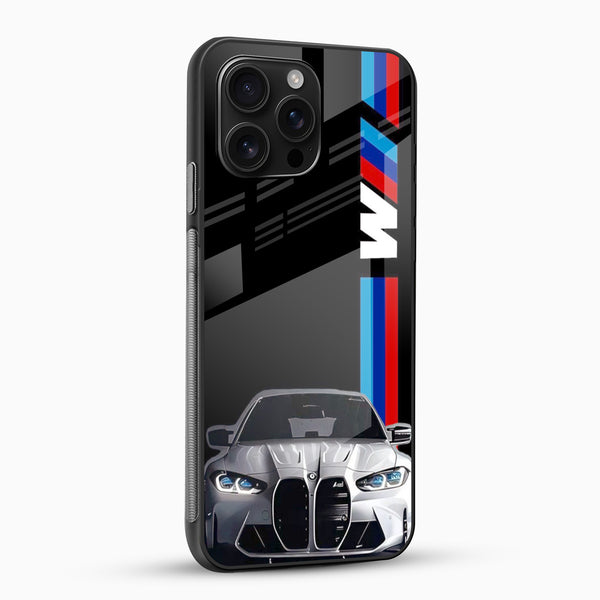 BMW M Sport Racing Glass Mobile Cover – Premium Printed Car Design - Cover Stall
