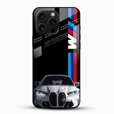 BMW M Sport Racing Glass Mobile Cover – Premium Printed Car Design