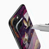 Elegant Flying Crane Art Glass Mobile Cover - Cover Stall