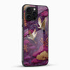 Elegant Flying Crane Art Glass Mobile Cover - Cover Stall