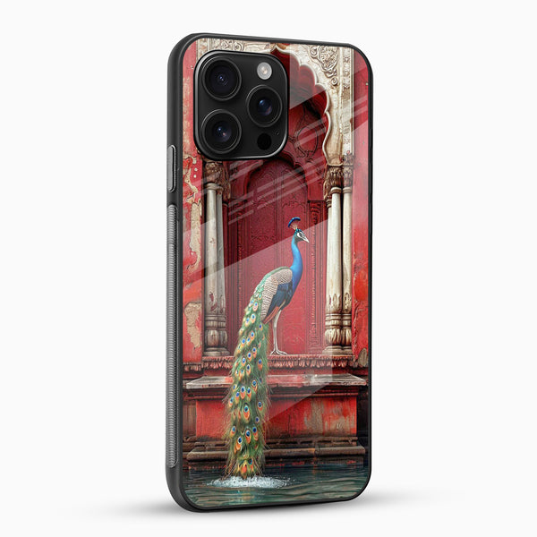 Royal Peacock Palace Art Glass Mobile Cover - Cover Stall
