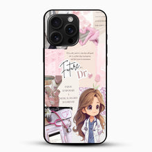 Future Doctor Aesthetic Glass Mobile Cover – Cute Medical Theme Case