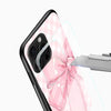 Soft Pink Bow Glass Mobile Case – Cute & Elegant Aesthetic - Cover Stall
