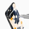 Midnight Bloom Floral Glass Mobile Case – Minimal Elegant Design - Cover Stall