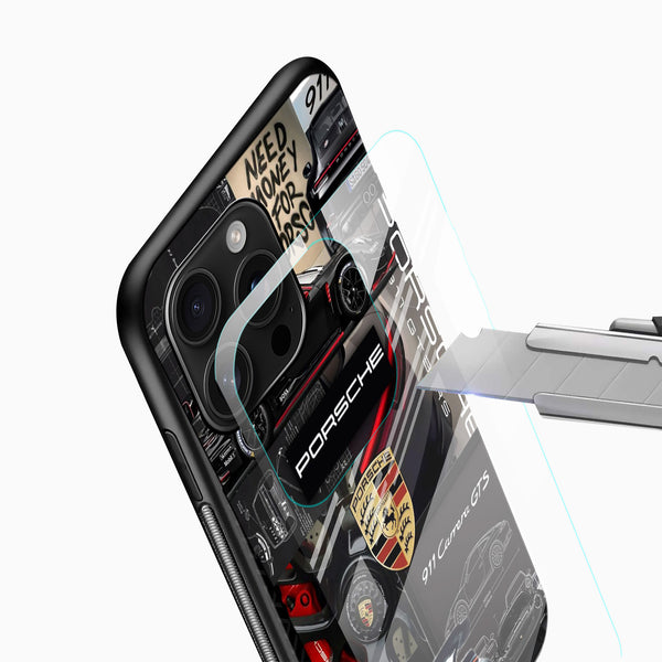 Porsche 911 Carrera GTS Glass Mobile Cover – Luxury Car Printed Case - Cover Stall
