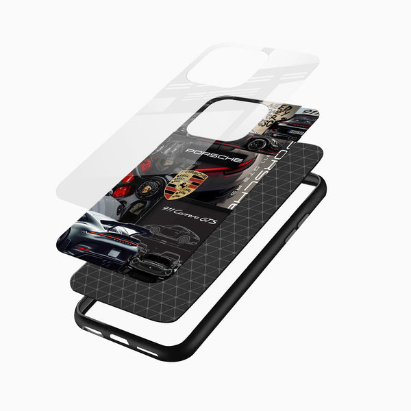 Porsche 911 Carrera GTS Glass Mobile Cover – Luxury Car Printed Case - Cover Stall