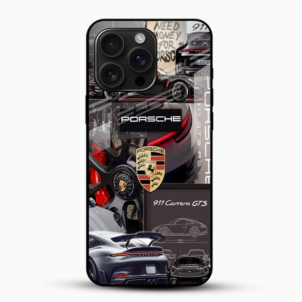 Porsche 911 Carrera GTS Glass Mobile Cover – Luxury Car Printed Case - Cover Stall