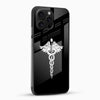 Medical Caduceus Symbol Glass Mobile Cover – Minimal Doctor Logo - Cover Stall