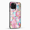 Pink Travel Diary Glass Mobile Case – Wanderlust Aesthetic Design - Cover Stall