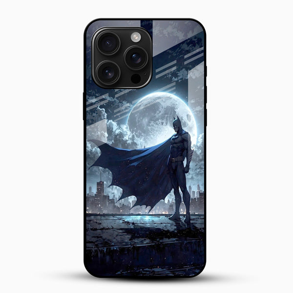 Dark Knight Glass Mobile Cover – Night City Printed Case - Cover Stall