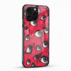 Red Evil Eyes Glass Mobile Cover – Bold Abstract Art Design - Cover Stall