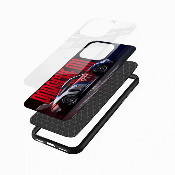 Porsche GT3 RS Racing Glass Mobile Cover – Motorsport Edition - Cover Stall