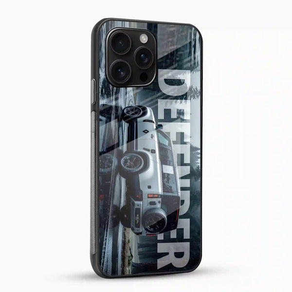 Defender SUV Glass Mobile Cover – Adventure Car Design - Cover Stall