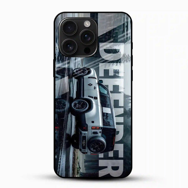 Defender SUV Glass Mobile Cover – Adventure Car Design - Cover Stall
