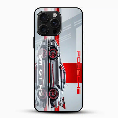 Porsche 911 GT3 RS Glass Mobile Cover – Premium Racing Car Design