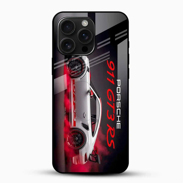 Porsche 911 GT3 RS Racing Glass Mobile Cover – Motorsport Design - Cover Stall