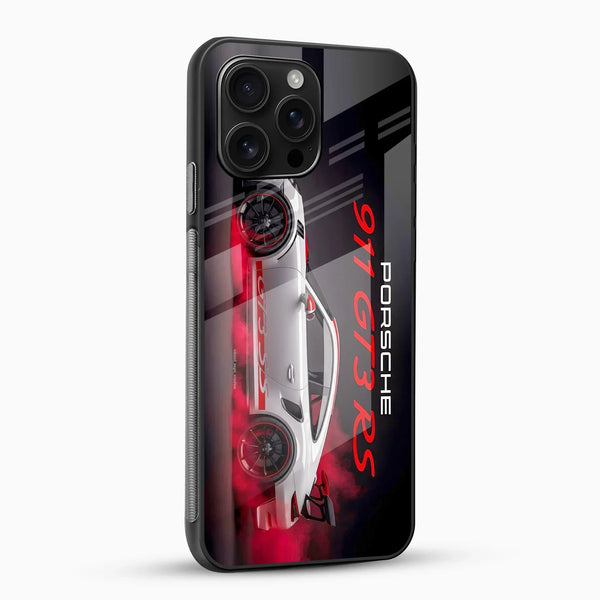 Porsche 911 GT3 RS Racing Glass Mobile Cover – Motorsport Design - Cover Stall