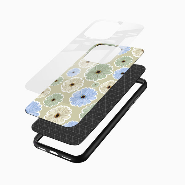 Daisy Floral Glass Mobile Case - Cover Stall