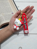 Cute Kitty Keychain with Strap