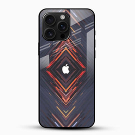 Neo Prism Glass Mobile Cover – Geometric Glow Design