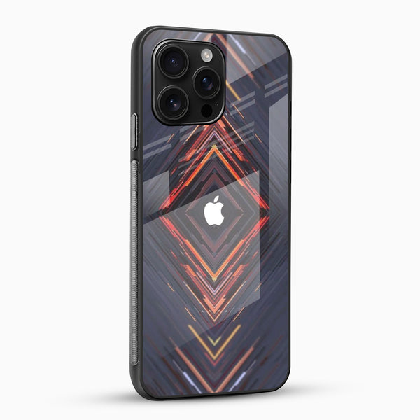 Neo Prism Glass Mobile Cover – Geometric Glow Design - Cover Stall