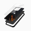 Dark Ember Glass Mobile Cover – Abstract Streak Design - Cover Stall