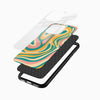 Pastel Wave Glass Mobile Cover – Abstract Flow Design - Cover Stall